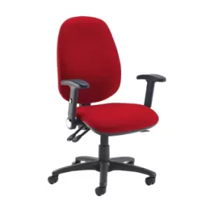 Image of Dams MTO Jota Extra High Back Operator Chair with Folding Arms - Solano Yellow