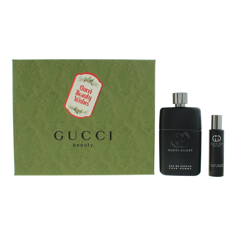 Image of Gucci Guilty Pour Homme 2 Piece Gift Set: Eau de Parfum 90ml - Eau de Parfum 15ml
