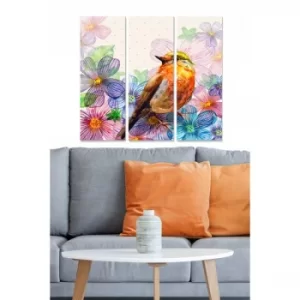 Image of MDF3163615 Multicolor Decorative MDF Painting (3 Pieces)