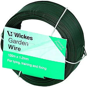 Image of Wickes Garden Wire Wickes Garden Wire PVC Coated - 1.2mm x 100m