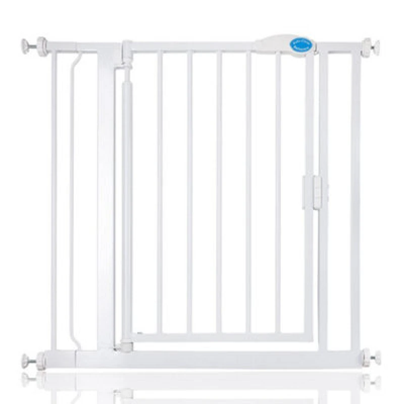 Image of Bettacare Auto Close Pet Gate, 82.2Cm - 89.2Cm, White, Pressure Fit Stair Gate For Dog & Puppy