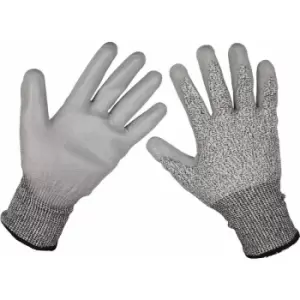 Image of Loops - pair xl Anti-Cut pu Gloves - Coated Palm for Added Grip - Abrasion Resistant