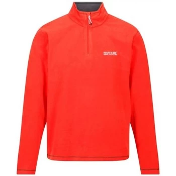 Image of Regatta THOMPSON Half-Zip Fleece mens Fleece jacket in Red - Sizes UK S,UK L,UK XL,UK XXL,UK 3XL