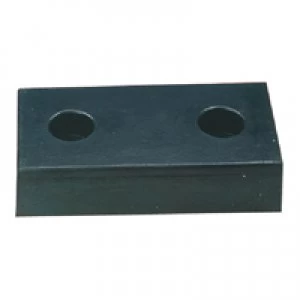 Image of Slingsby VFM Black Heavy Duty Loading Dock Bumper 3-Hole 330102