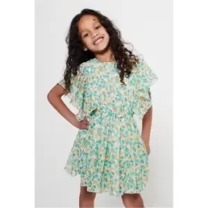 Image of I Saw It First Green Floral Printed Dress - Green