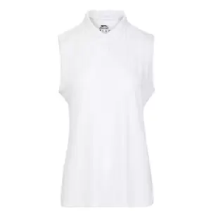Image of Slazenger Sleeveless Polo Shirt Womens - White