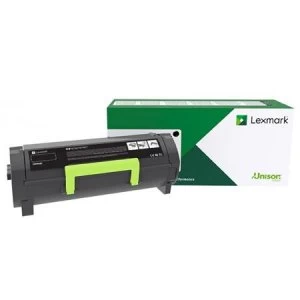 Image of Lexmark 58D2X0E Black Laser Toner Ink Cartridge