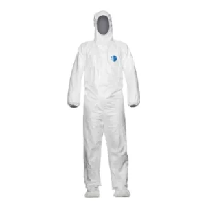 Image of Tyvek 500 Labo White Hooded Coverall (S)