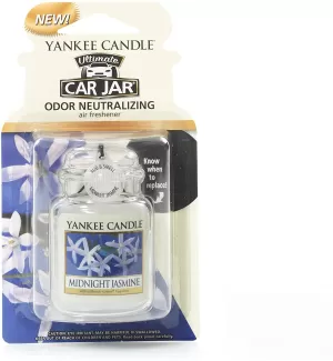 Image of Midnight Jasmine (Pack Of 10) Yankee Candle Car Jar Air Freshener