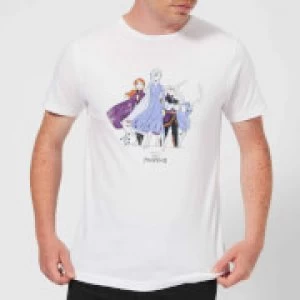 Image of Frozen 2 Group Shot Mens T-Shirt - White - M