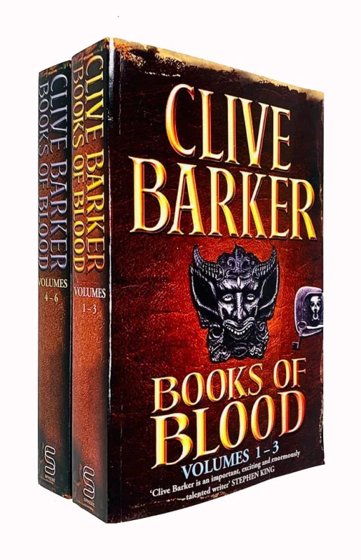 Image of Books Of Blood Omnibus Volumes 1 To 3 And 4 To 6 Clive Barker 2 Book Set Clive Barker Books