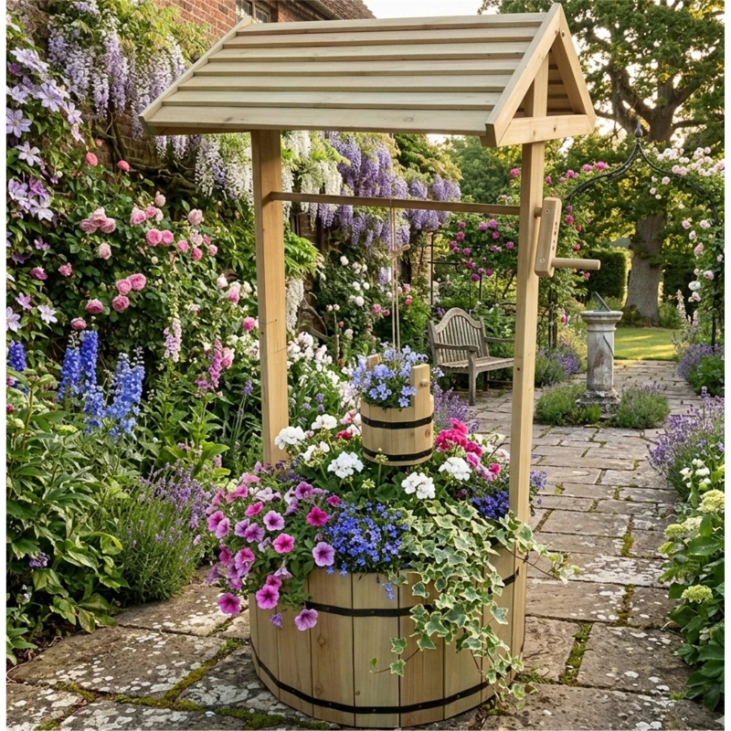 Image of Linea Large Woodland Wishing Well 63 Pine unisex One Size