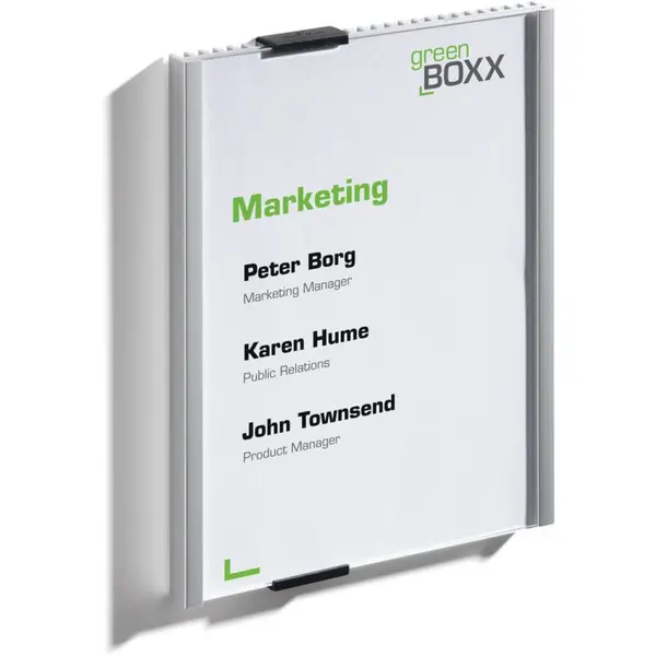 Image of Durable Durable Info Sign Acrylic Aluminium Silver 480323