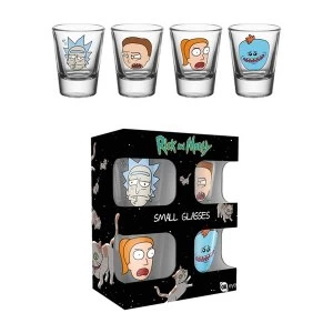 Image of Rick and Morty Faces Shot Glasses
