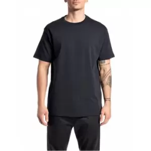 Image of REPLAY Sartoriale Jersey T-Shirt - Black