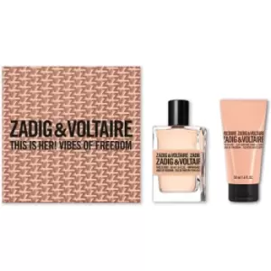 Image of Zadig & Voltaire This is Her! Vibes of Freedom Gift Set Eau de Parfum For Her 50ml