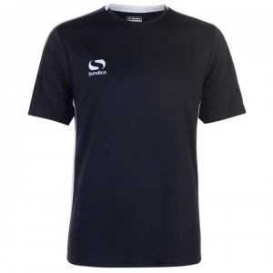 Image of Sondico Fundamental Polyester Football Top Mens - Navy/White
