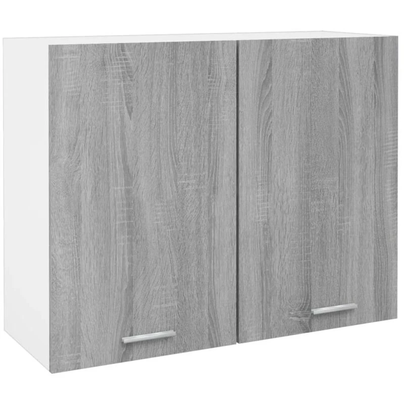 Image of VIDAXL Hanging Cabinet Lyon Grey Sonoma 80x31x60cm Engineered Wood Vidaxl 8720286954829