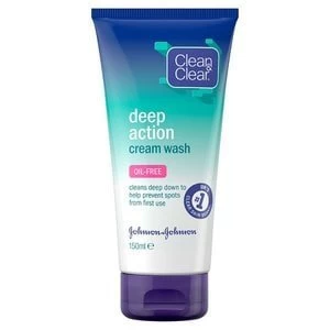 Image of Clean & Clear Deep Action Cleansing Wash 150ml