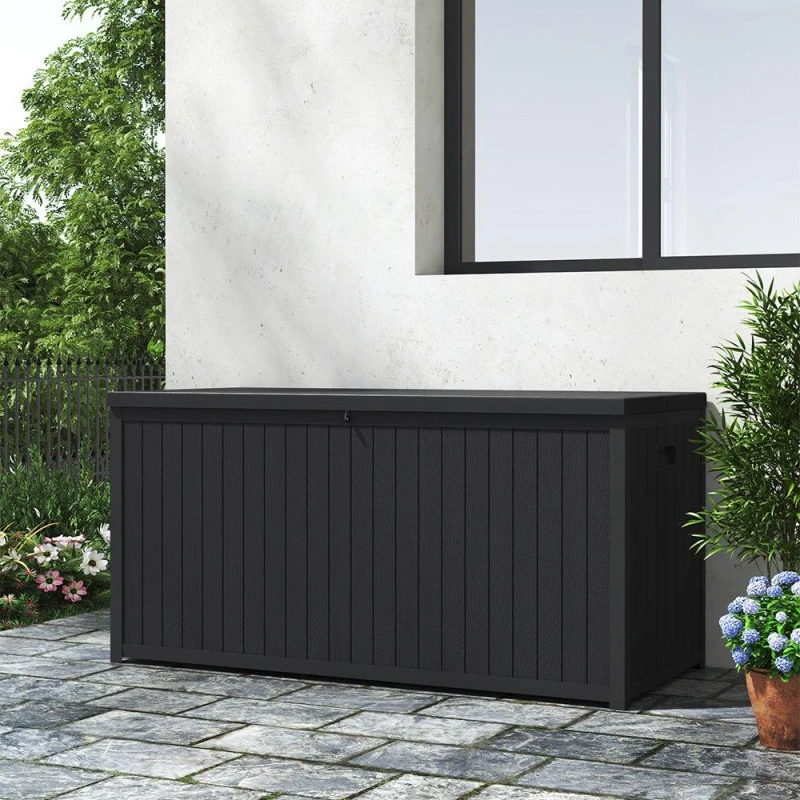 Image of Breeins Garden Cushion Storage Box Waterproof Black unisex One size