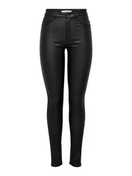 Image of ONLY Jdynew Thunder Coated High Skinny Fit Jeans Women Black