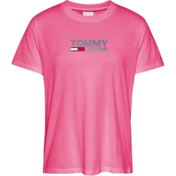 Image of Tommy Jeans Logo Tee - BOTNICL PNK TIF