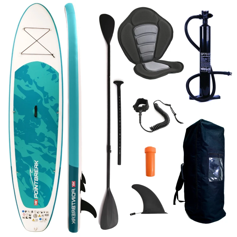 Image of M.Y 10ft Inflatable Stand Up Paddle Board with Full SUP Accessories in Blue Blue Unisex 10ft