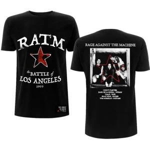 Image of Rage Against The Machine - Battle Star Unisex Medium T-Shirt - Black