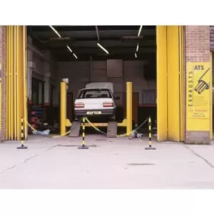 Image of Slingsby 8MM White Chain Kits With 4 Rubber Base Posts, 25m Chain and 10 Connect