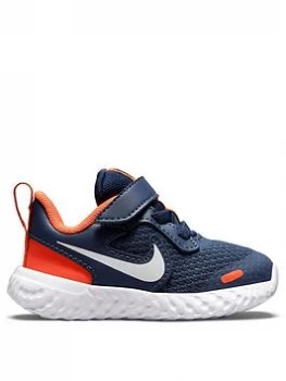 Image of Nike Revolution 5 Infant Trainer - Navy, Size 5