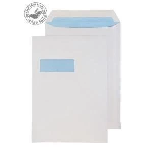 Image of Blake Purely Everyday C4 100gm2 Gummed Window Pocket Envelopes White