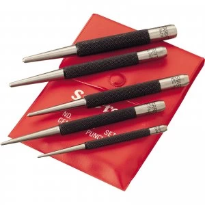 Image of Starrett S117PC 5 Piece Centre Punch Set