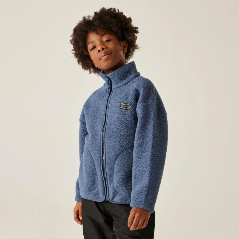 Image of Kids' Full Zip Fleece Dare 2B Zesty II Bleu Unisex 7/8 ans
