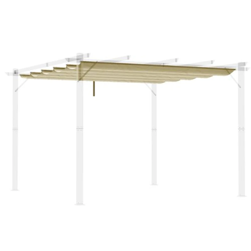 Image of Outsunny Pergola Shade Cover Replacement Canopy for Pergola - Beige TJ Hughes 5056725351564