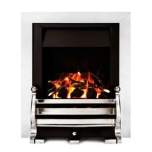 Image of Ignite Fairfield Chrome effect Gas fire