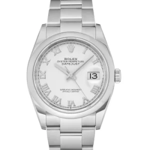 Image of Datejust 36 Automatic White Dial Roman Index Mens Watch