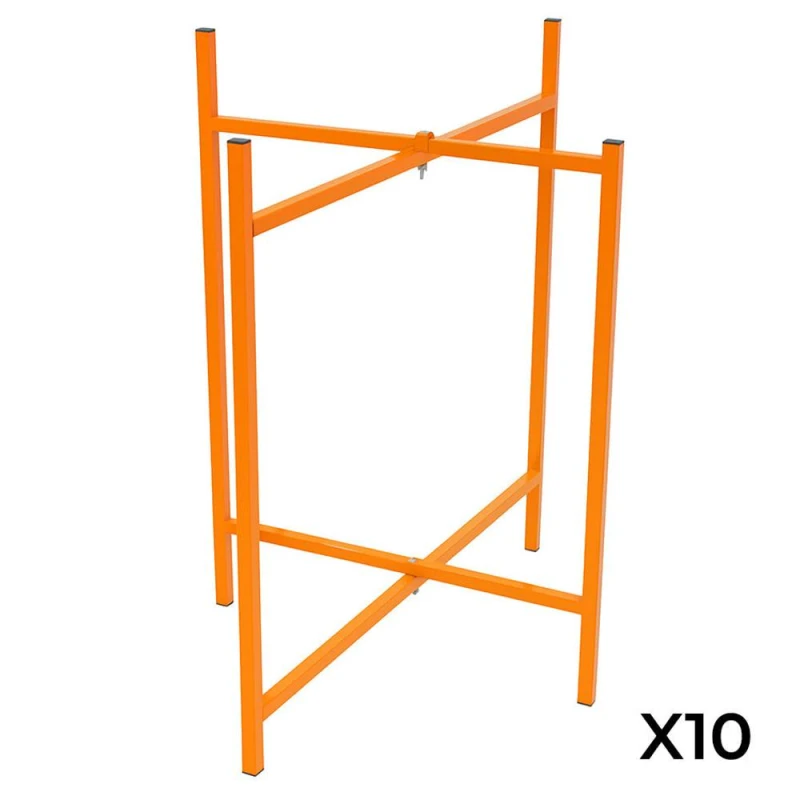 Image of Monstershop Mortar Board Stands x 10 - 750mm High in Orange Orange Unisex