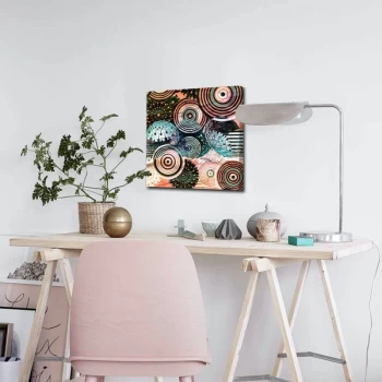 Image of 4545ABSC - 002 Multicolor Decorative Canvas Painting