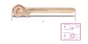 Image of Beta Tools 926 BA/50 Spark-Proof 3/4" Drive Push-Through Drive Ratchet 009260880