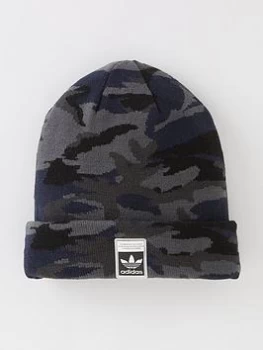 Image of adidas Originals Camo Beanie - Grey/Black, Grey/Black Size M Men