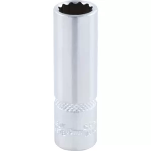 Image of Deep Socket 10MM X 1/4" Square Drive Bi-hexagon Chrome Vanadium (12-Point)