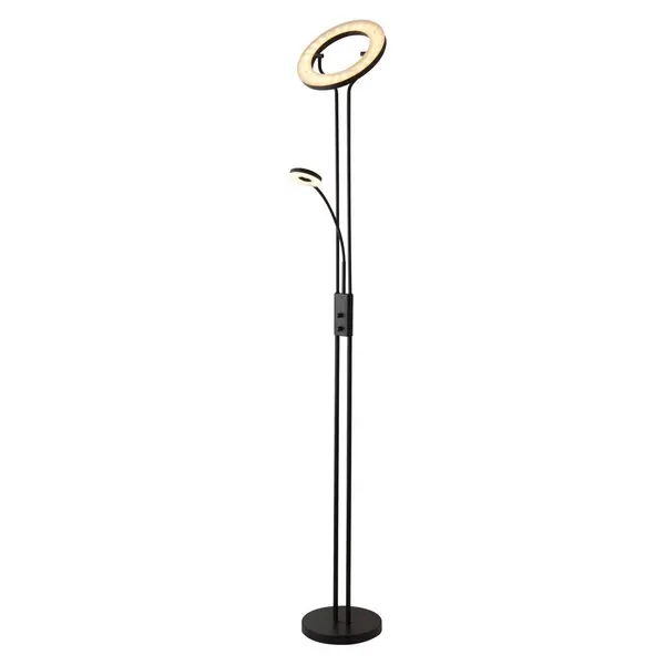 Image of Mother, Child Floor Lamp Matt Black Metal