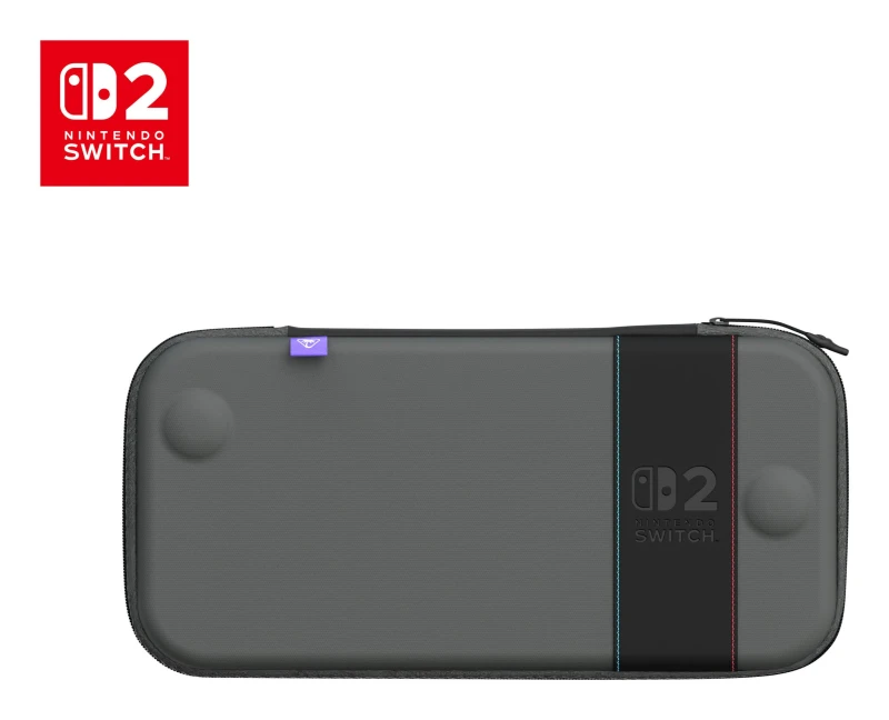 Image of Turtle Beach Turtle Beach PlayTrek Charcoal Black Slim Case. Officially licensed for Nintendo Switch 2 TBA-8203-85