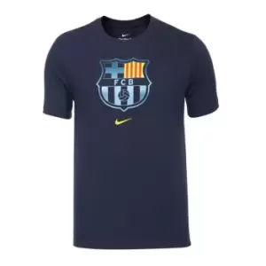 Image of Nike Barcelona Crest Mens Soccer T-Shirt - Black