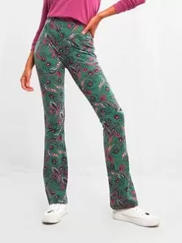 Image of Joe Browns Sloe Joes Floral Flares - Green, Size 6, Women