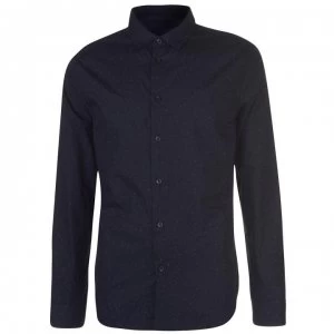 Image of Linea Linea Mens Marston Nep Printed Shirt - Navy