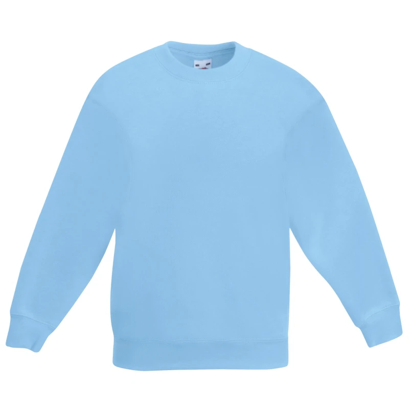 Image of Fruit Of The Loom Classic 80 20 Set-In Sweatshirt Blue unisex