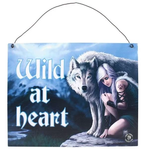 Image of Protector Metal Sign by Anne Stokes