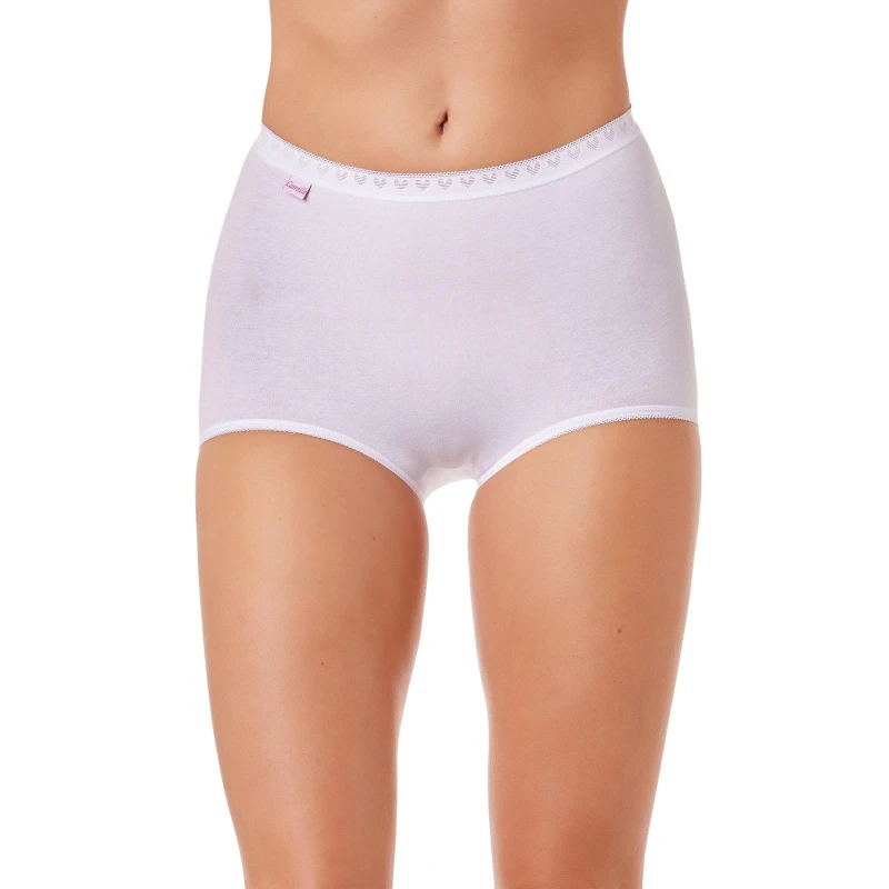 Image of Camille Three Pack Cotton Maxi Briefs White