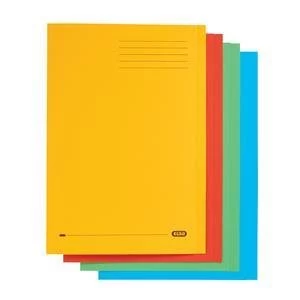Image of Elba Boston Foolscap Square Cut Folder Pressboard 300 Micron 32mm Assorted Pack of 50